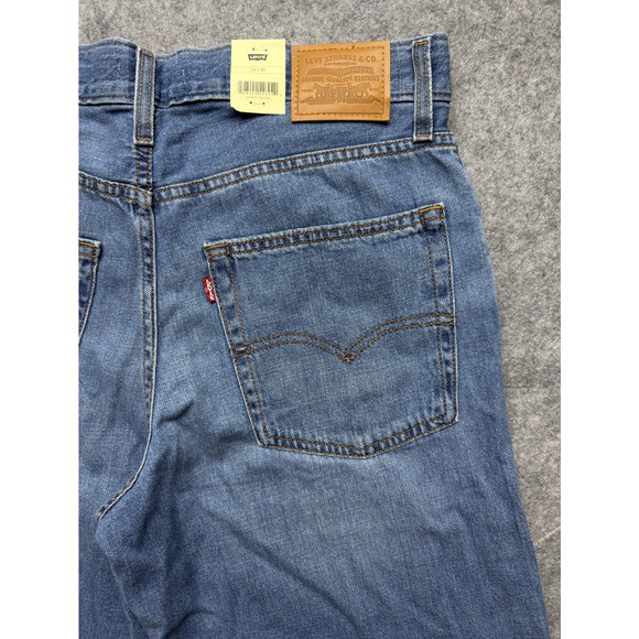 Levis Baggy Dad Jeans Womens 29x30 Blue Denim Relaxed Straight Leg Loose Casual - Picture 12 of 12